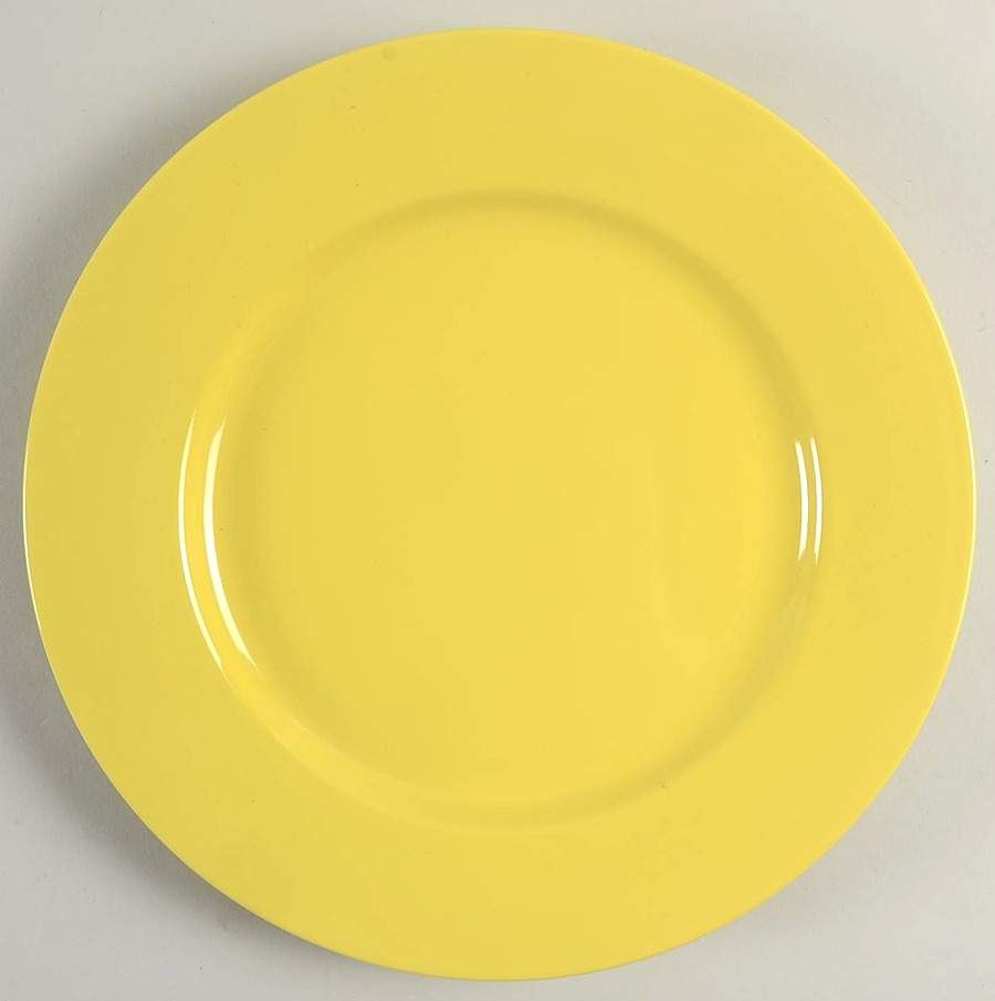Total Color Spectrum Yellow (Round) Service Plate (Charger) by Fitz & Floyd-1