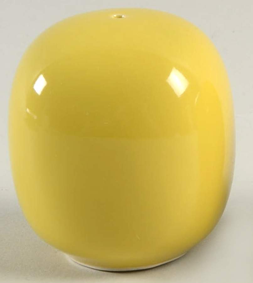 Total Color Spectrum Yellow (Round) Salt Shaker by Fitz & Floyd-1