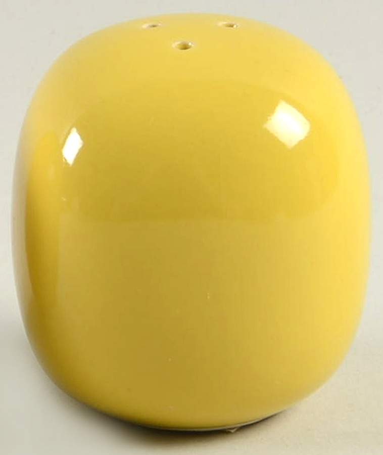 Total Color Spectrum Yellow (Round) Pepper Shaker by Fitz & Floyd-1