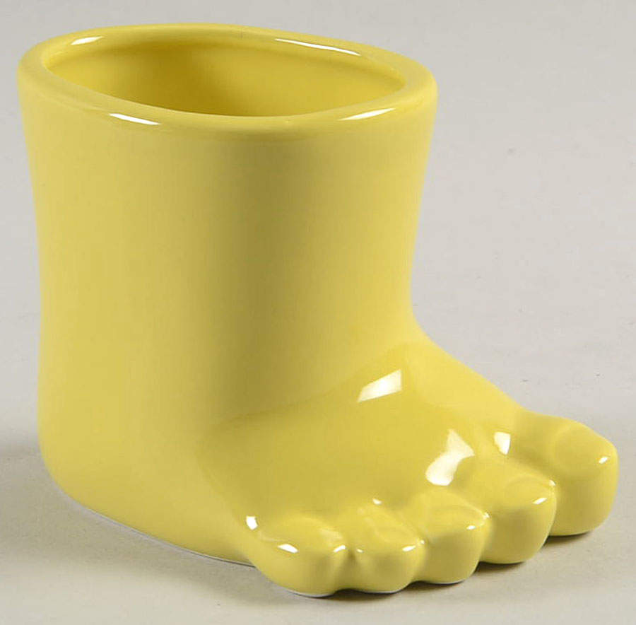 Total Color Spectrum Yellow (Round) 2" Foot Vase by Fitz & Floyd-1