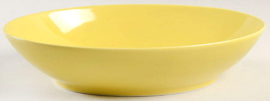 Total Color Spectrum Yellow (Round) 10" Oval Vegetable Bowl by Fitz & Floyd-1