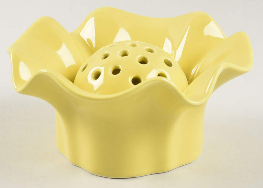 Total Color Spectrum Yellow (Round) Pierced Tea Light/Potpourri with Insert by Fitz & Floyd-1