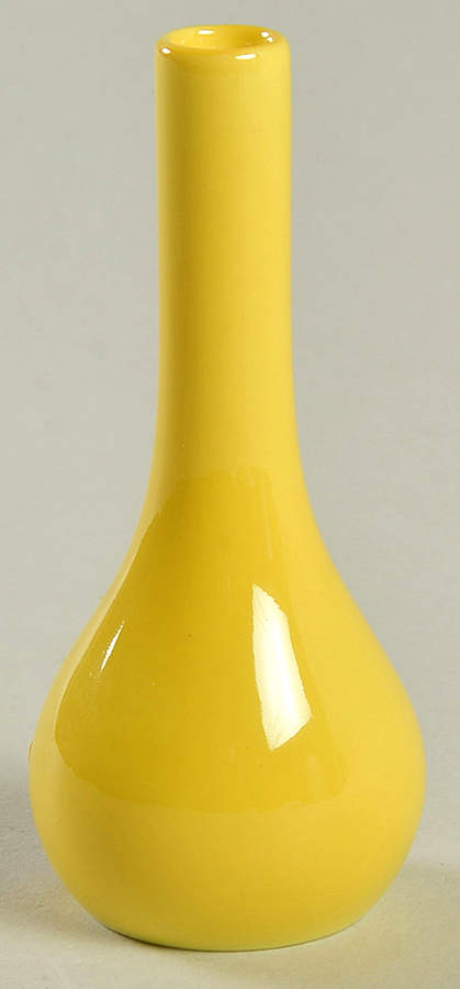 Total Color Yellow (Round, Smooth) 3" Mini Bud Vase by Fitz & Floyd-1