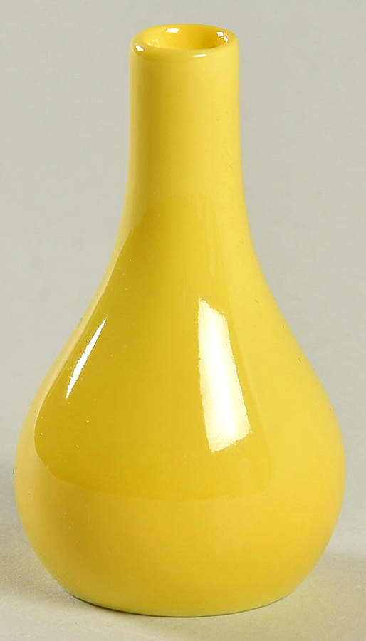 Total Color Yellow (Round, Smooth) 2" Mini Bud Vase by Fitz & Floyd-1