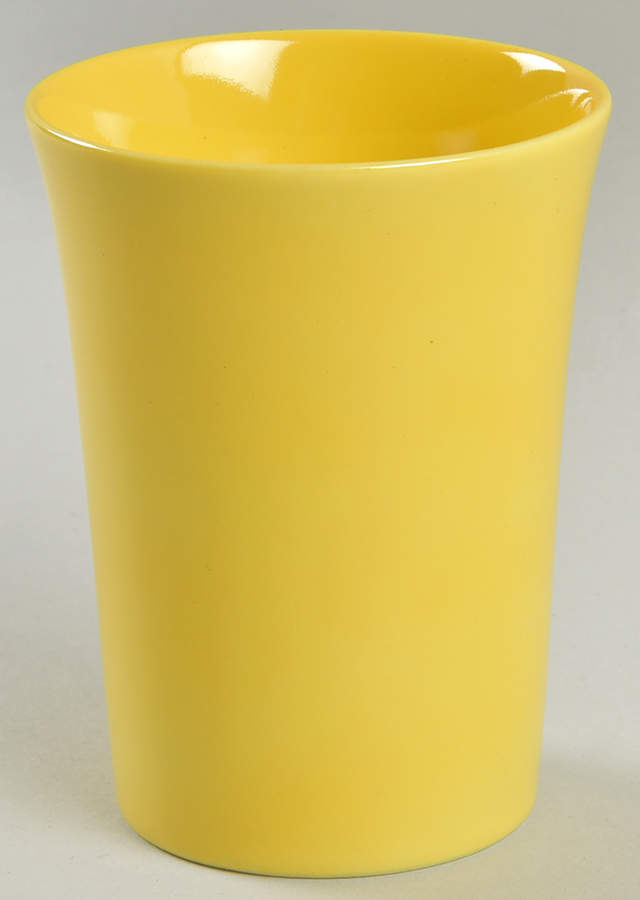 Total Color Yellow (Round, Smooth) China Bathroom Tumbler by Fitz & Floyd-1