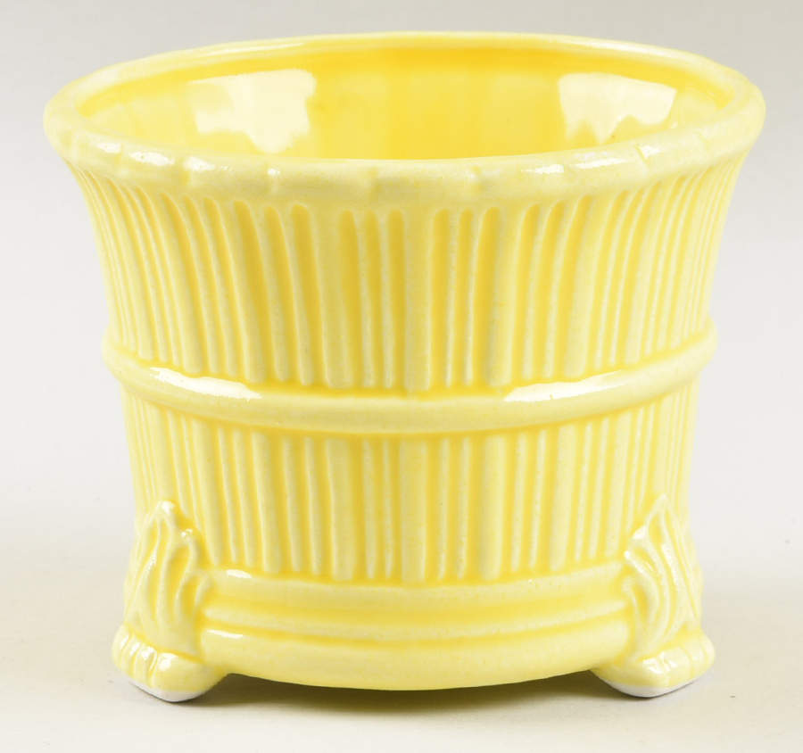 Total Color Yellow (Round, Smooth) 3" Flower Pot by Fitz & Floyd-1
