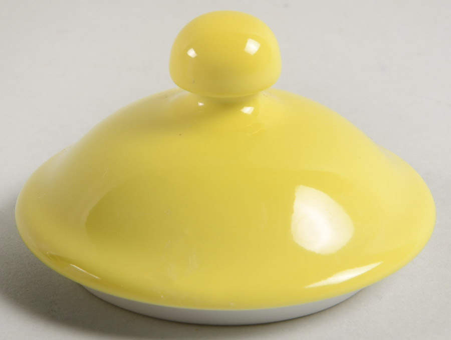 Total Color Yellow (Round, Smooth) Lid for Sugar Bowl by Fitz & Floyd-1