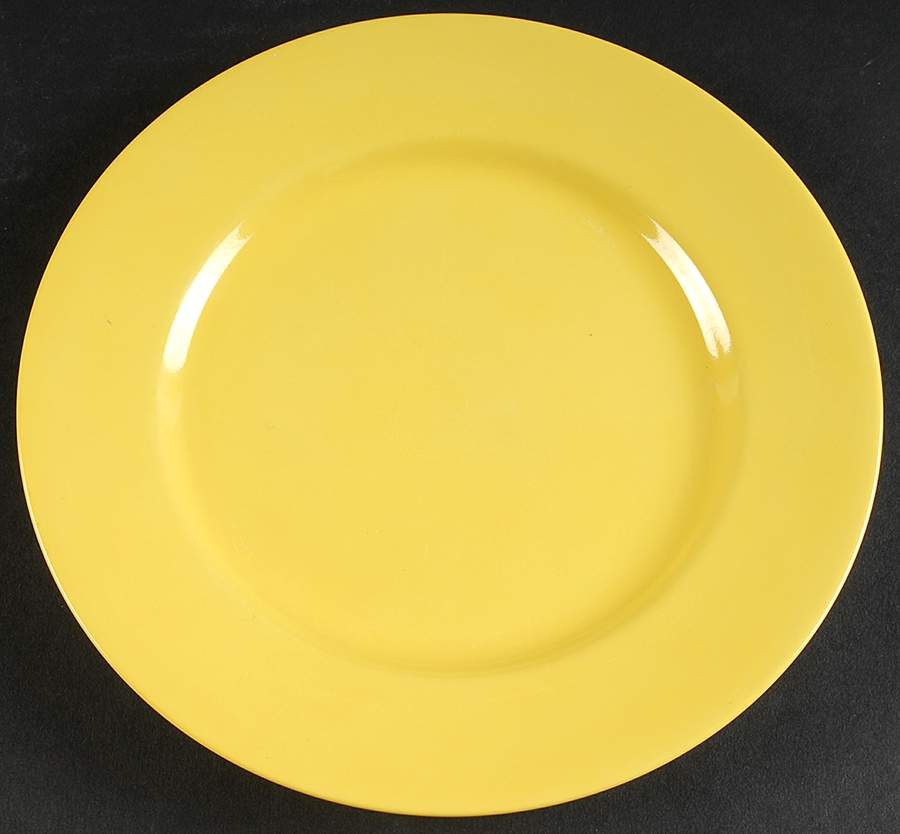 Total Color Yellow (Round, Smooth) Salad Plate by Fitz & Floyd-1