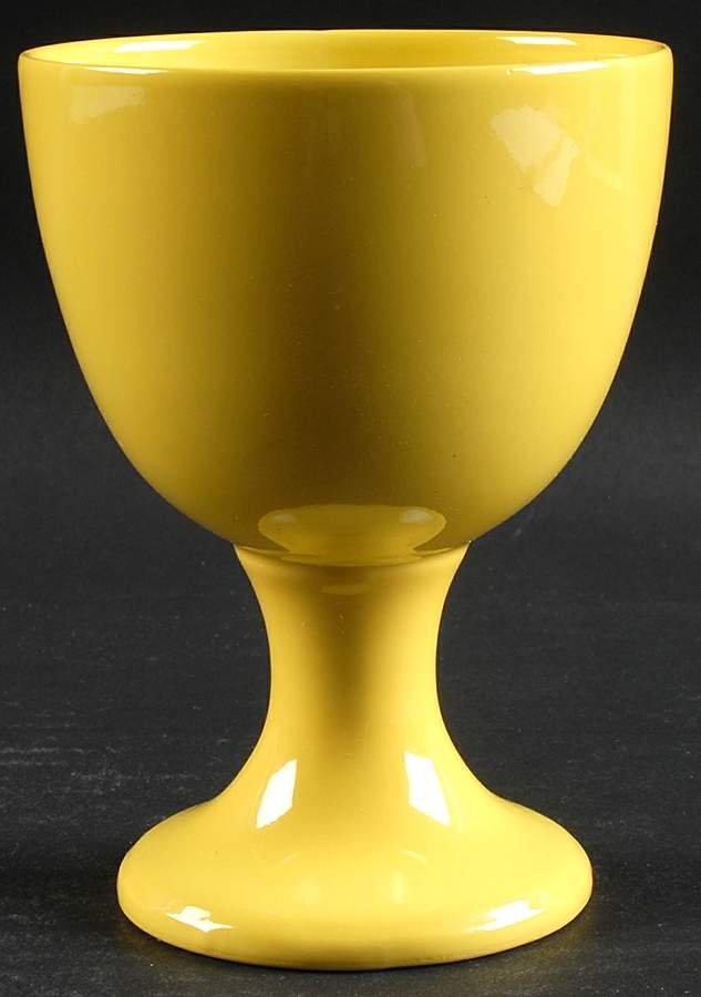 Total Color Yellow (Round, Smooth) China Goblet by Fitz & Floyd-1