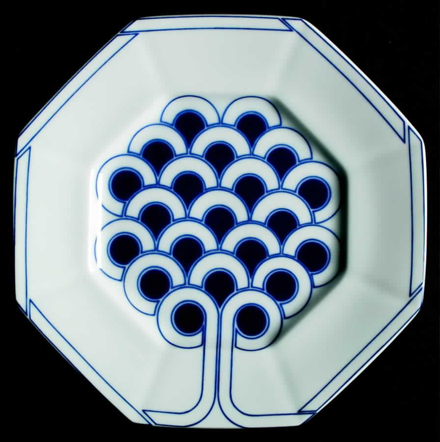 Topiary Blue Salad Plate by Fitz & Floyd-1