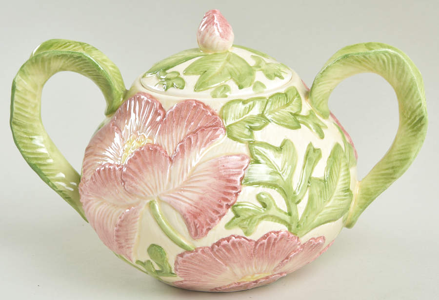 Tulip Garden Sugar Bowl & Lid by Fitz & Floyd-1