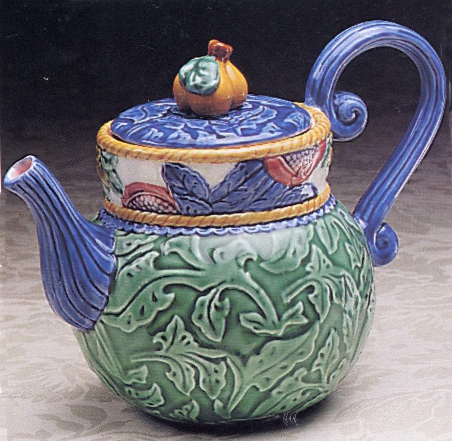 Tuscany Majolica Teapot & Lid by Fitz and Floyd-1