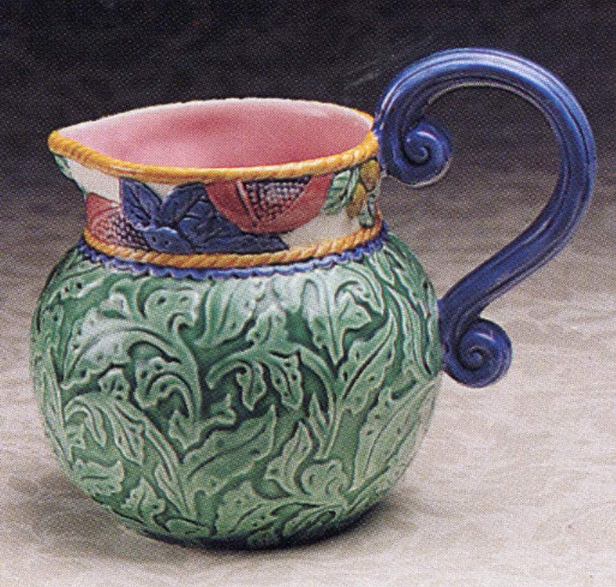 Tuscany Majolica Pitcher by Fitz and Floyd-1