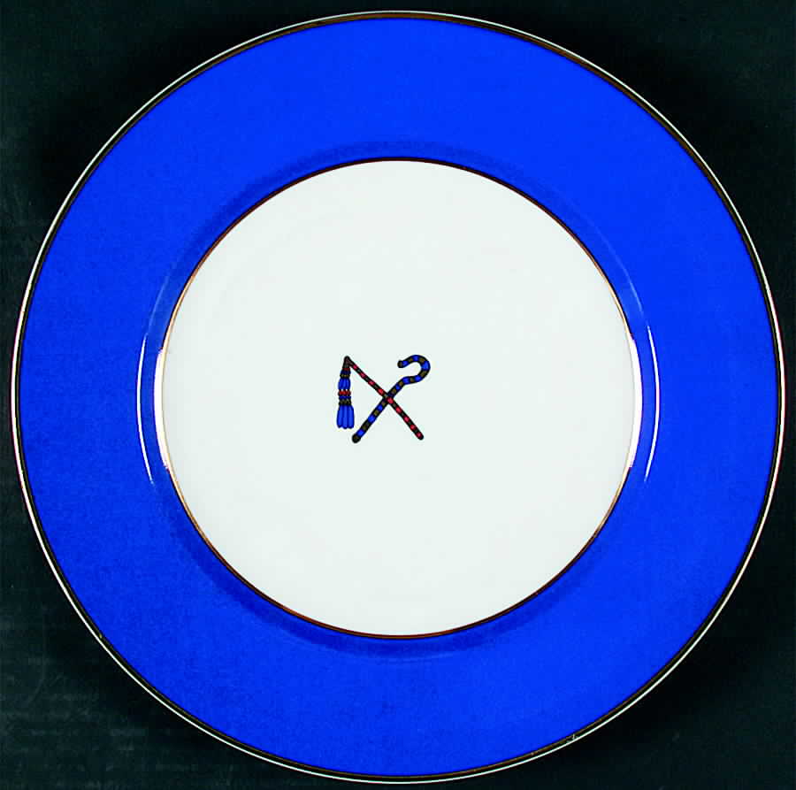 Tutankhamun Service Plate (Charger) by Fitz & Floyd-1