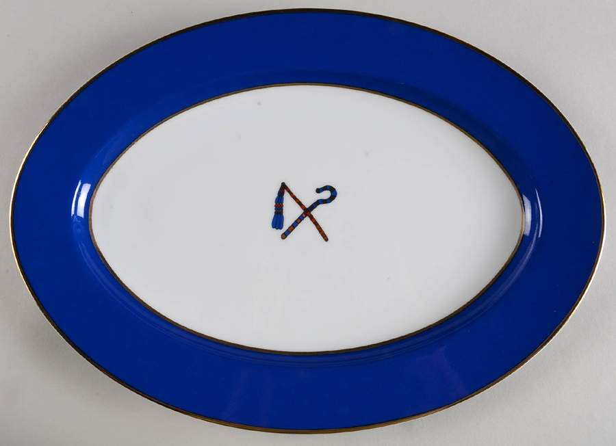 Tutankhamun 14" Oval Serving Platter by Fitz & Floyd-1