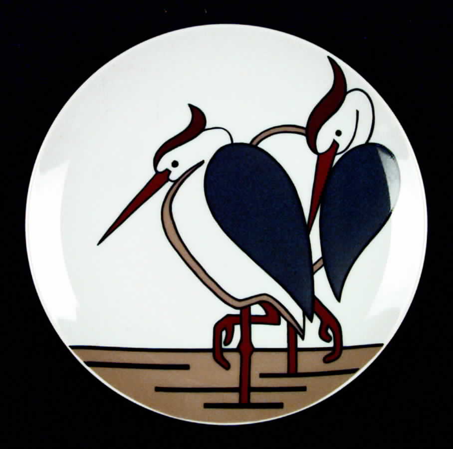 Variations (Pelicans) Salad Plate by Fitz & Floyd-1