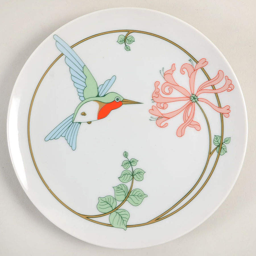 Variations (Hummingbird) Salad Plate by Fitz & Floyd-1