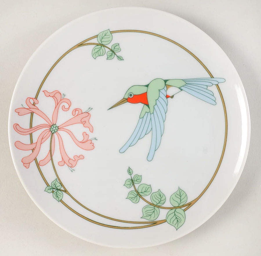 Variations (Hummingbird) Salad Plate by Fitz & Floyd-1