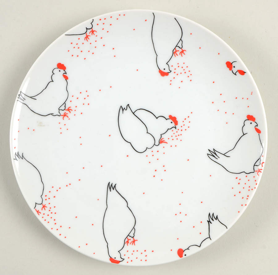 Variations Chicken Feed Salad Plate by Fitz & Floyd-1
