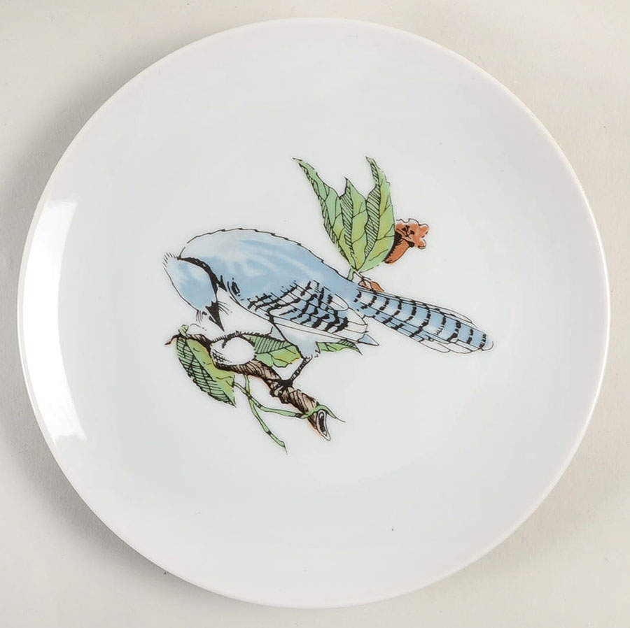 Variations Collector's Bird Dessert/Pie Plate by Fitz & Floyd-1