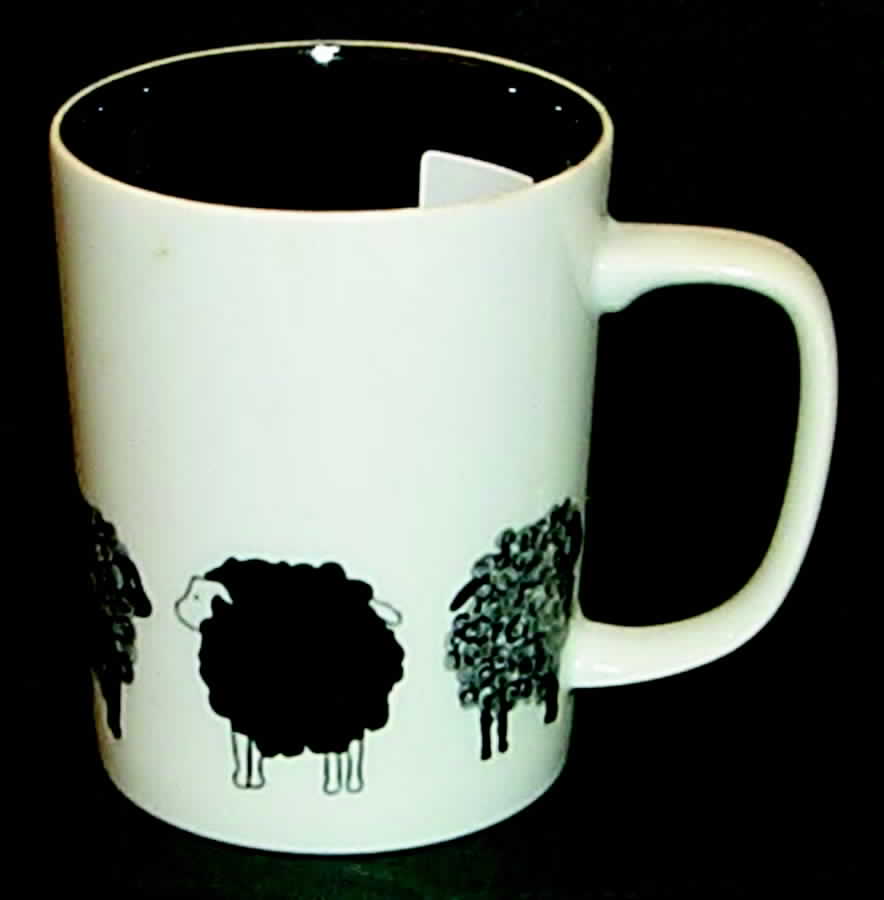 Variations Black Sheep Mug by Fitz and Floyd-1