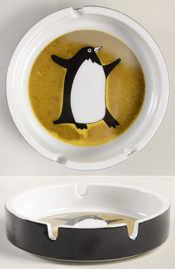Variations Penguin 4" Ashtray by Fitz & Floyd-1