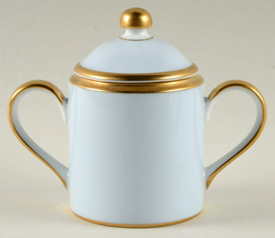 Versailles Bleu Sugar Bowl & Lid by Fitz & Floyd-1