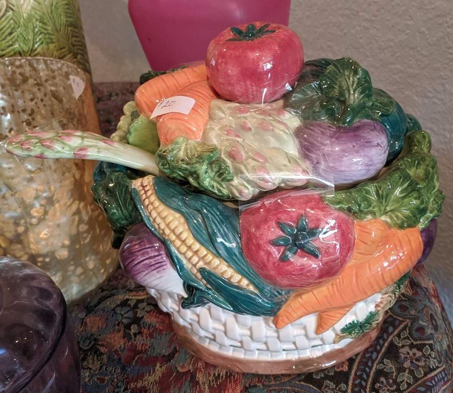 Vegetable Garden Tureen & Lid W/Ladle by Fitz & Floyd-1