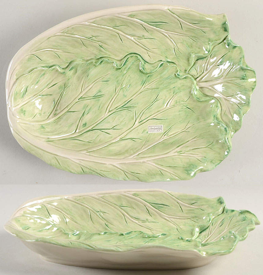 Vegetable Garden Figural Cabbage Serving Bowl by Fitz & Floyd-1