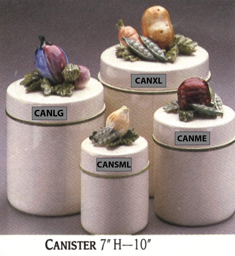 Vegetable Garden Extra Large Canister & Lid by Fitz & Floyd-1