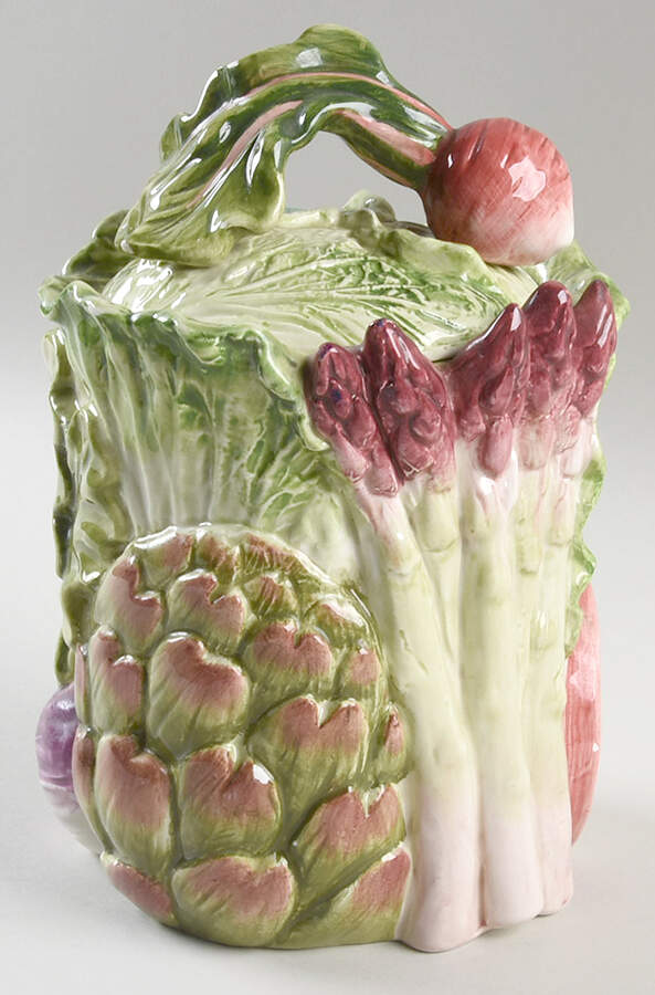 Vegetable Garden Small Figural Canister & Lid by Fitz & Floyd-1