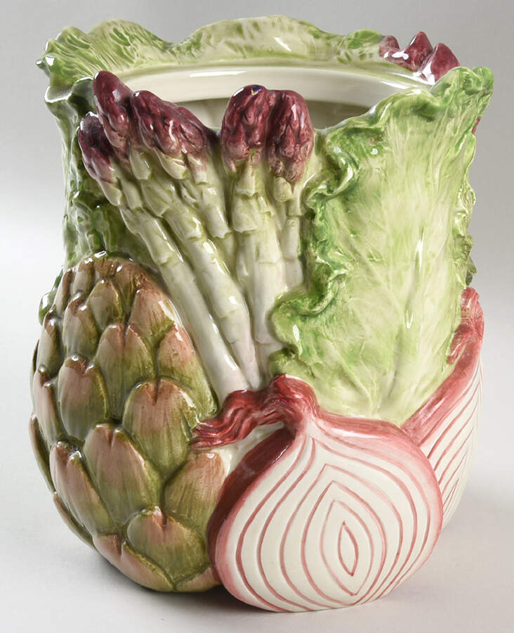 Vegetable Garden Large Figural Canister No Lid by Fitz & Floyd-1