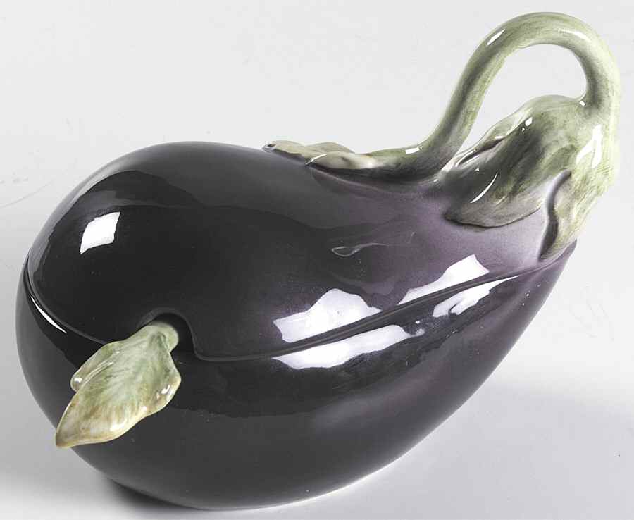 Vegetable Garden Sauce Boat & Lid with Ladle by Fitz & Floyd-1
