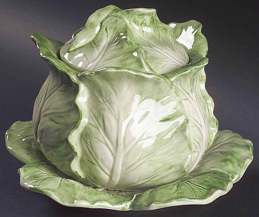 Vegetable Garden Soup Bowl & Saucer Set with Lid by Fitz & Floyd-1
