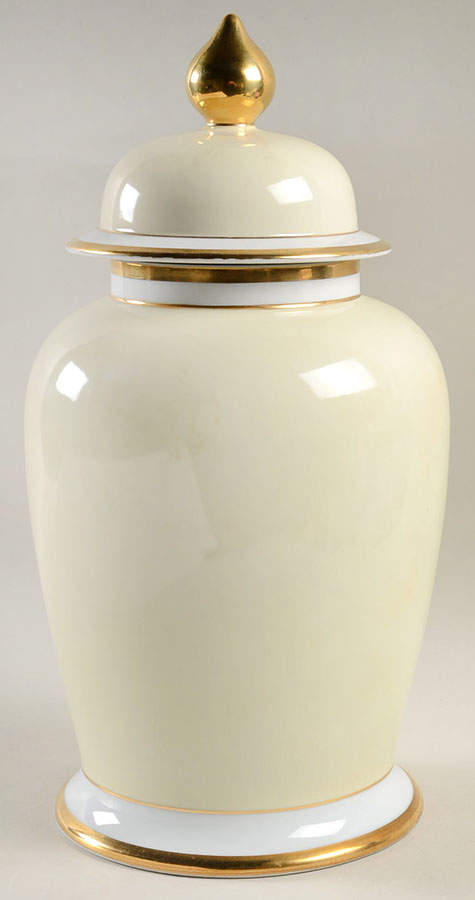 Versailles Crème Large Ginger Jar & Lid by Fitz & Floyd-1
