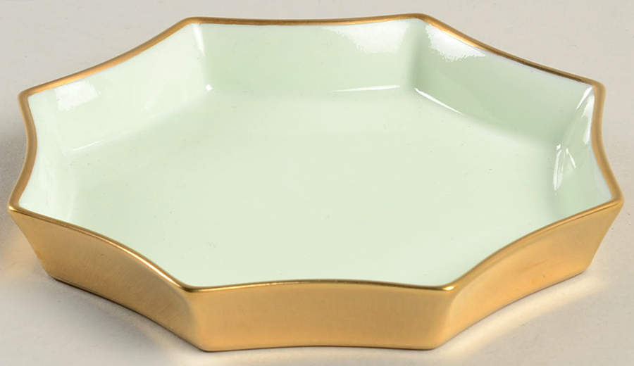 Versailles Mint Sherbet Octagonal Ashtray by Fitz & Floyd-1