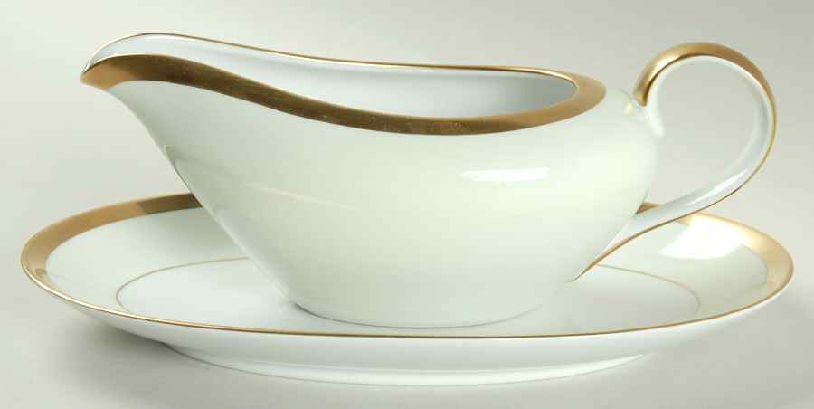 Versailles Mint Sherbet Gravy Boat & Underplate/Relish by Fitz & Floyd-1