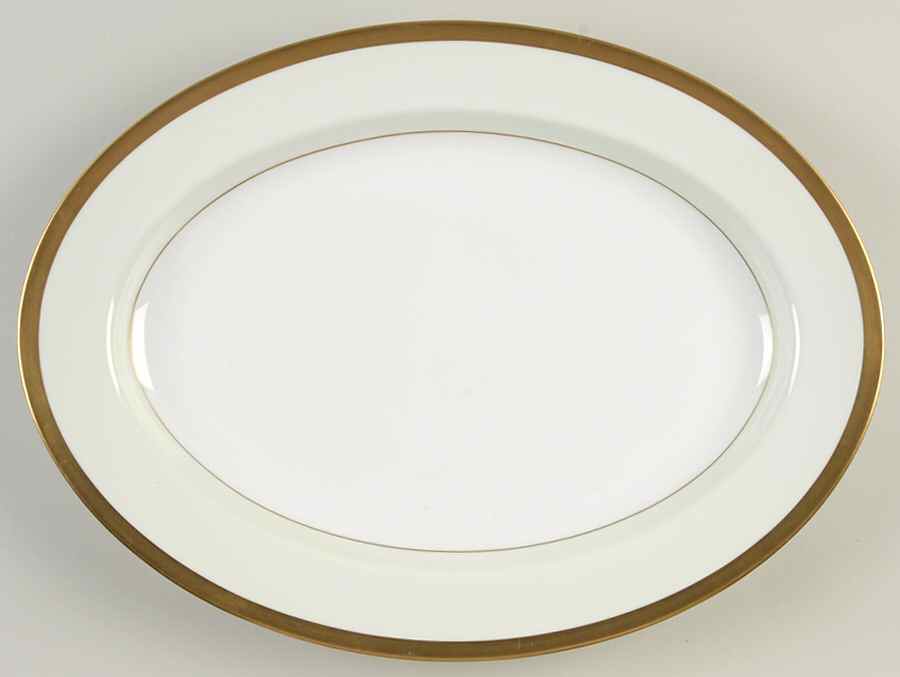 Versailles Mint Sherbet 14" Oval Serving Platter by Fitz & Floyd-1