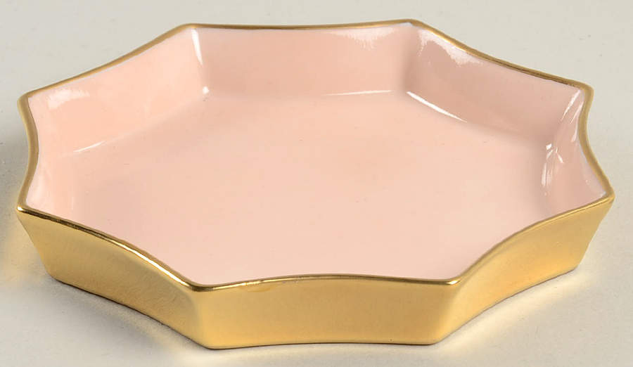 Versailles Shell Peach Octagonal Ashtray by Fitz & Floyd-1