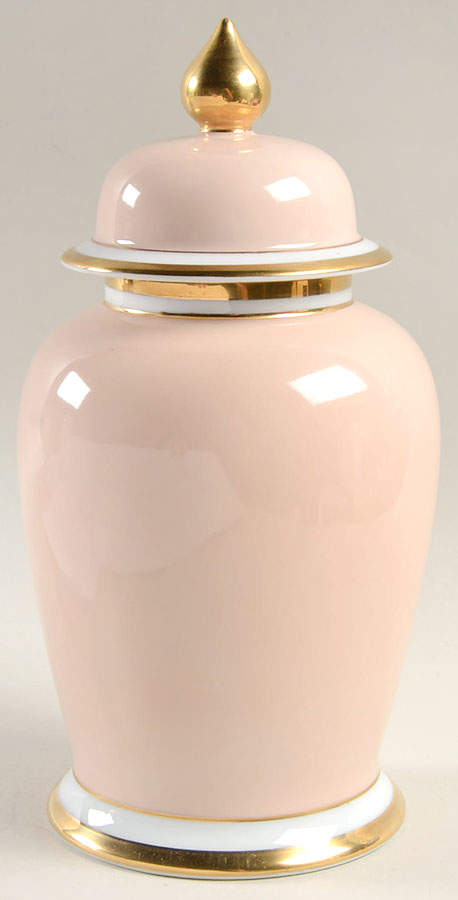 Versailles Shell Peach Small Ginger Jar & Lid by Fitz & Floyd-1