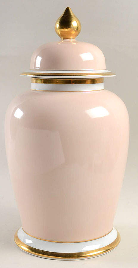 Versailles Shell Peach Large Ginger Jar & Lid by Fitz & Floyd-1