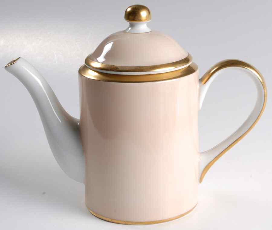 Versailles Shell Peach Mini Coffee Pot & Lid by Fitz & Floyd-1