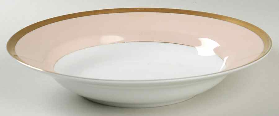 Versailles Shell Peach Large Rim Soup Bowl by Fitz & Floyd-1