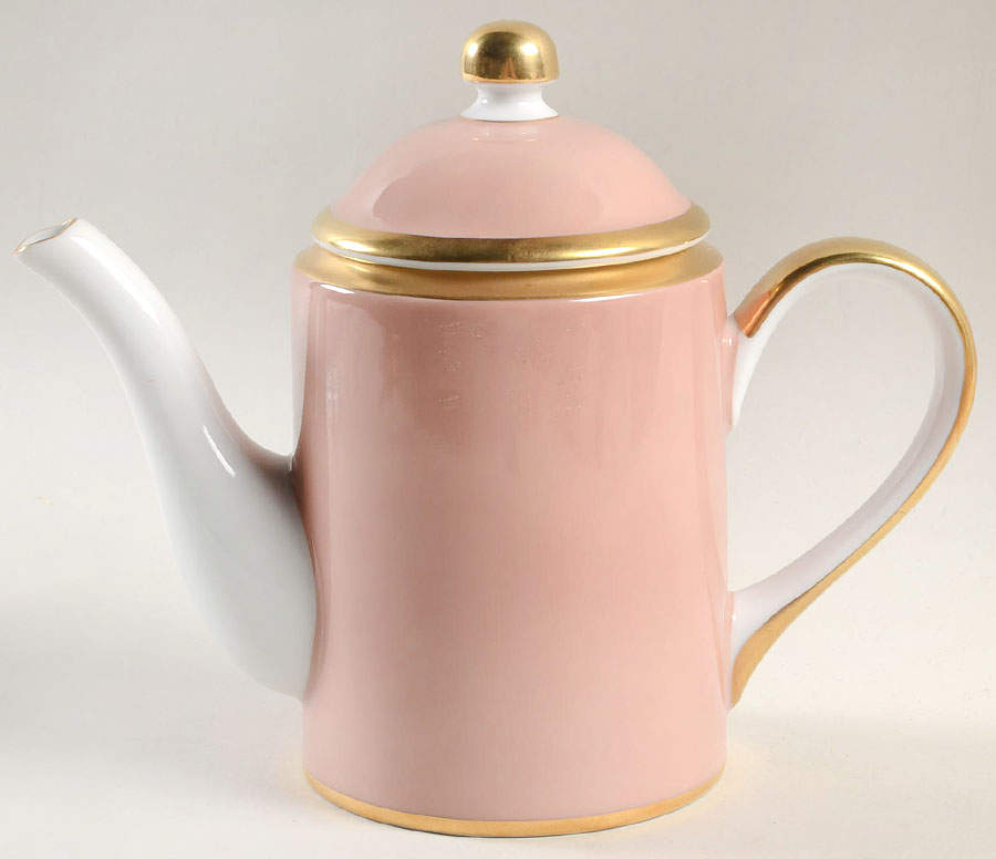 Versailles Dusty Rose Mini Coffee Pot & Lid by Fitz and Floyd-1