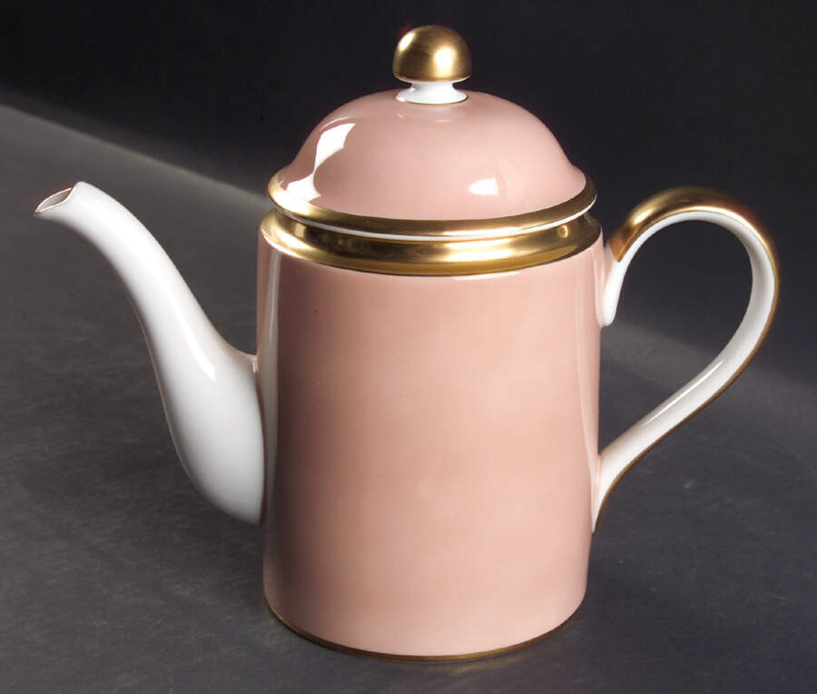 Versailles Dusty Rose Coffee Pot & Lid by Fitz and Floyd-1