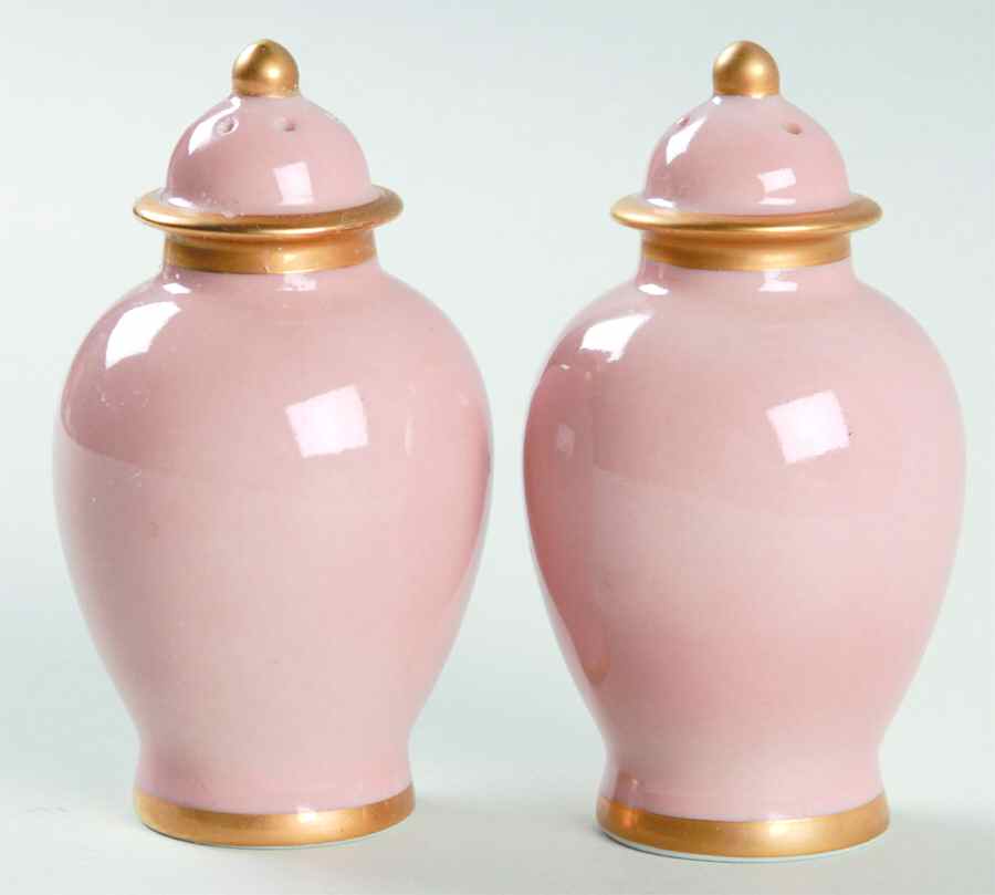 Versailles Dusty Rose Salt & Pepper Set by Fitz and Floyd-1