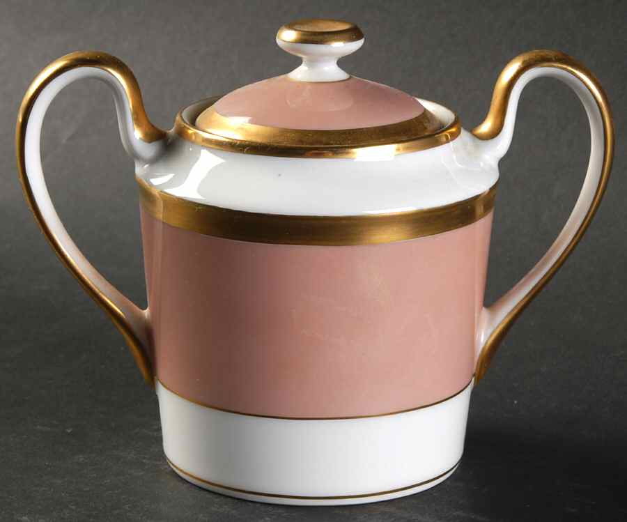 Versailles Dusty Rose Sugar Bowl & Lid by Fitz and Floyd-1