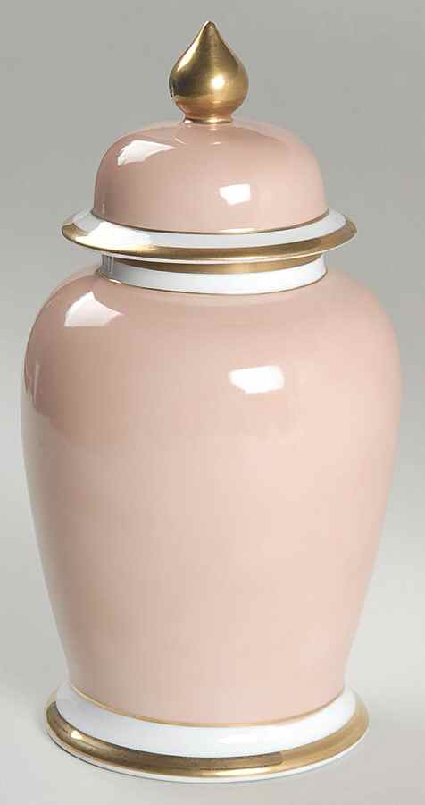 Versailles Dusty Rose Small Ginger Jar & Lid by Fitz and Floyd-1