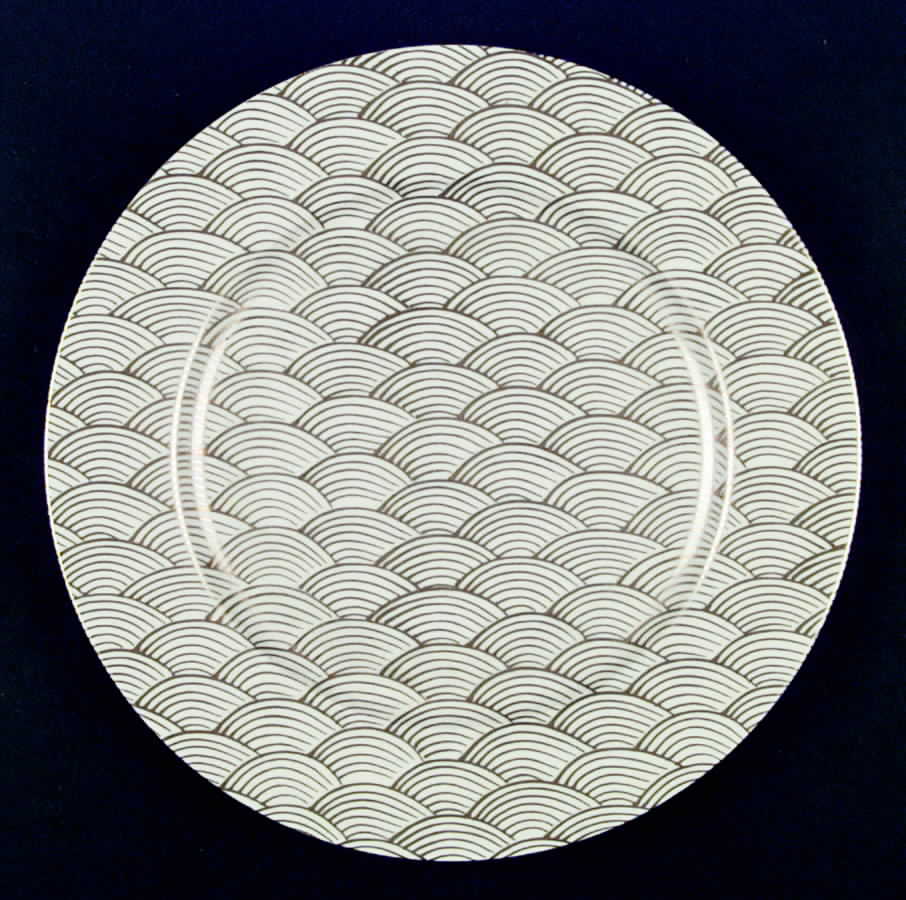 Waves Buff Service Plate (Charger) by Fitz & Floyd-1