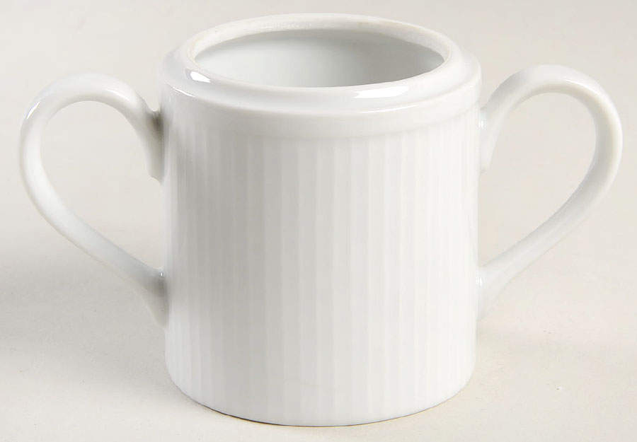 White Classic Sugar Bowl No Lid by Fitz & Floyd-1